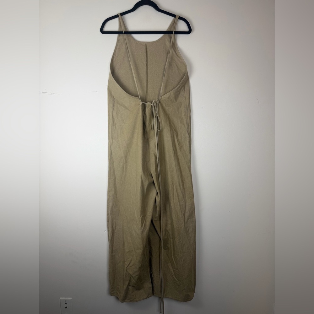 BASERANGE Otay Wild Silk Jumpsuit Tan size Small - Picture 4 of 9